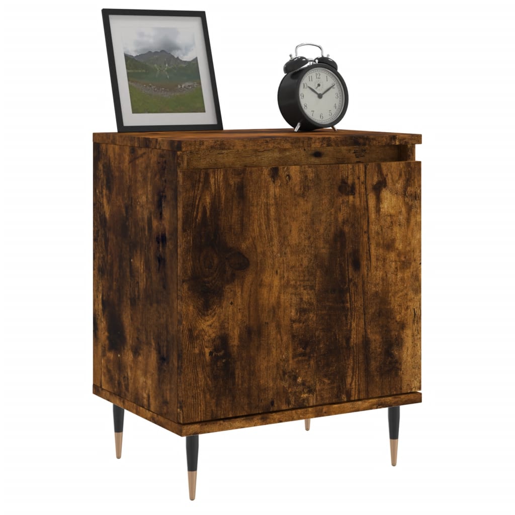 vidaXL Noptiere, 2 buc., stejar fumuriu, 40x30x50 cm, lemn compozit vidaXL Noptiere, 2 buc., stejar fumuriu, 40x30x50 cm, lemn compozit