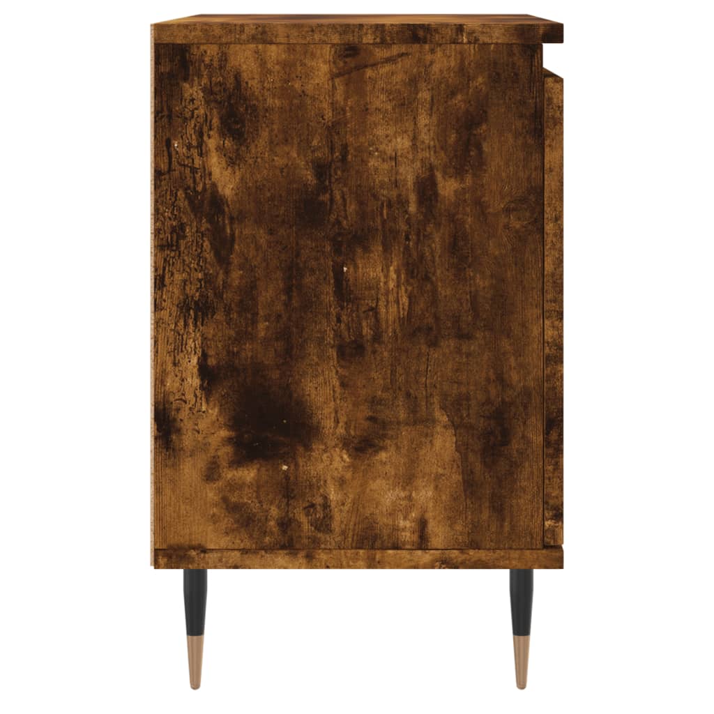 vidaXL Noptiere, 2 buc., stejar fumuriu, 40x30x50 cm, lemn compozit vidaXL Noptiere, 2 buc., stejar fumuriu, 40x30x50 cm, lemn compozit