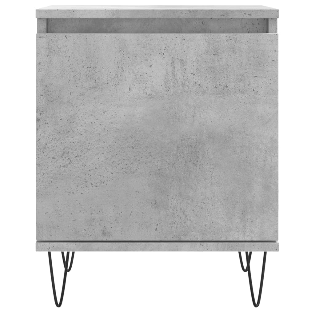 vidaXL Noptiere, 2 buc., gri beton, 40x30x50 cm, lemn compozit