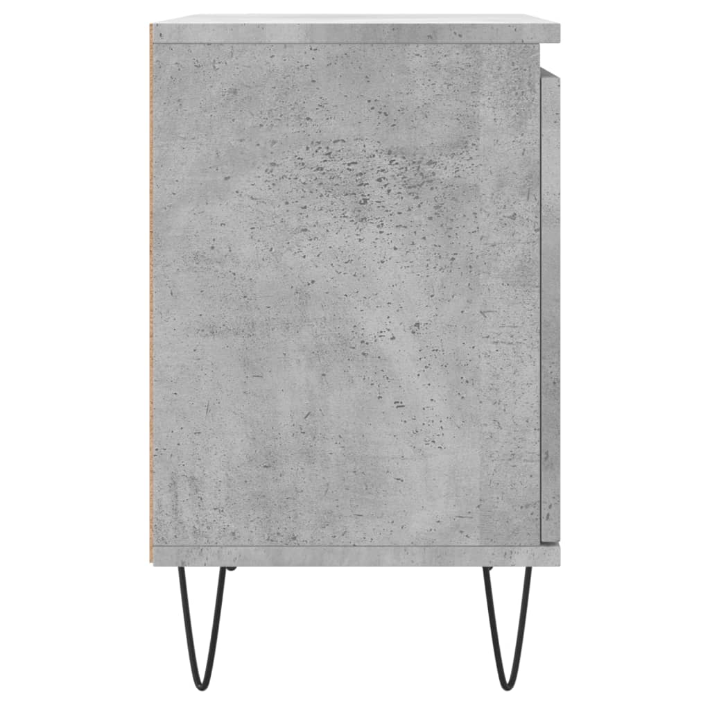 vidaXL Noptiere, 2 buc., gri beton, 40x30x50 cm, lemn compozit