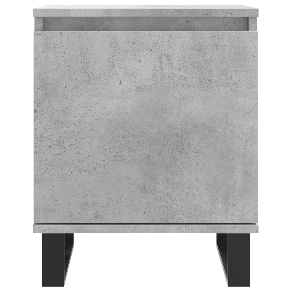 vidaXL Noptiere, 2 buc., gri beton, 40x30x50 cm, lemn compozit