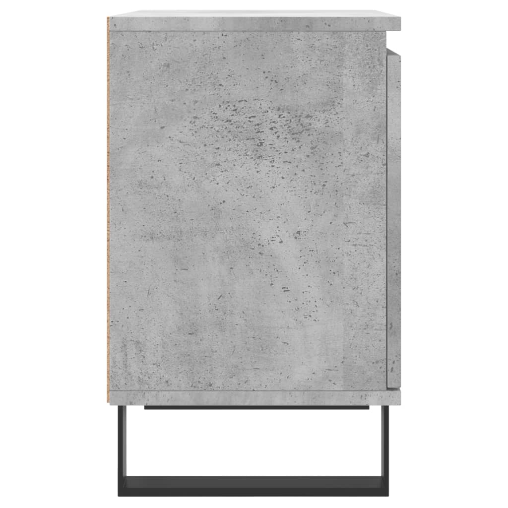 vidaXL Noptiere, 2 buc., gri beton, 40x30x50 cm, lemn compozit