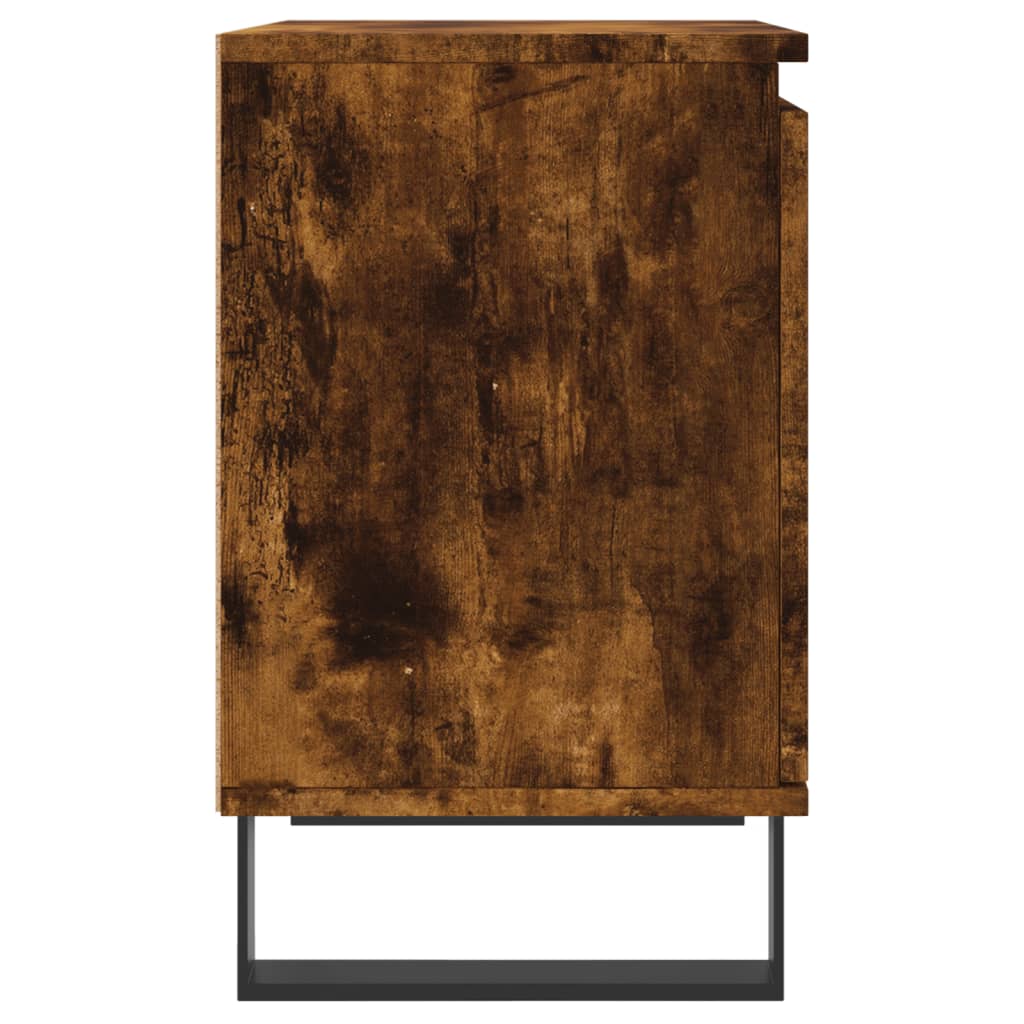 vidaXL Noptiere, 2 buc., stejar fumuriu, 40x30x50 cm, lemn compozit vidaXL Noptiere, 2 buc., stejar fumuriu, 40x30x50 cm, lemn compozit