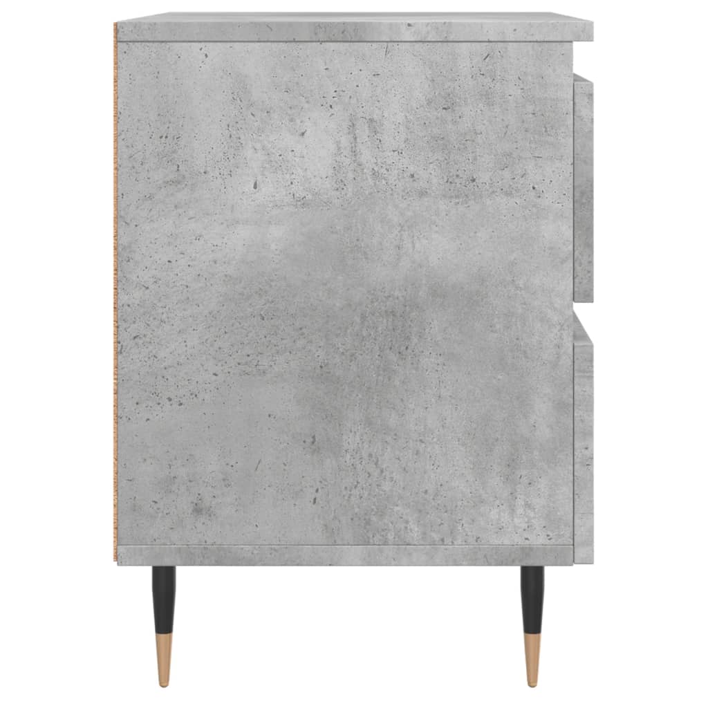 vidaXL Noptieră, gri beton, 40x35x50 cm, lemn compozit