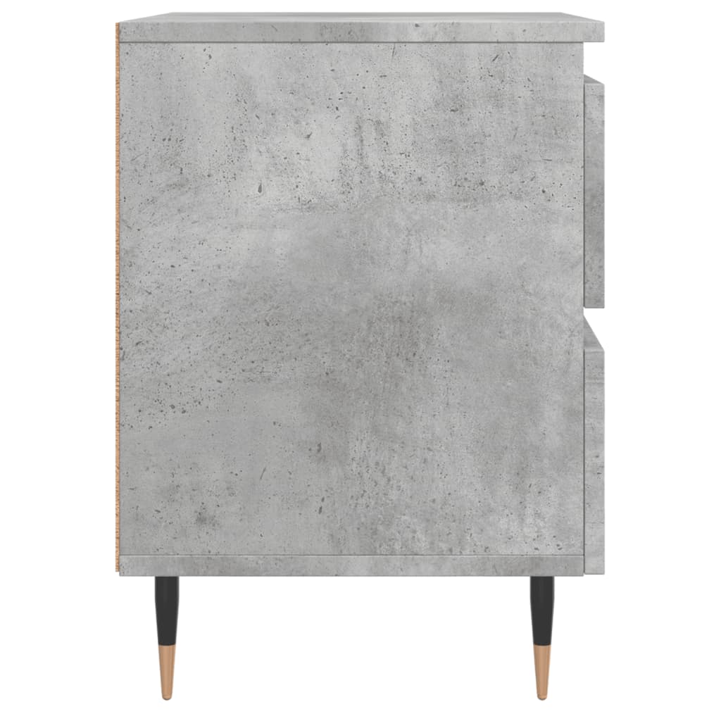 vidaXL Noptiere, 2 buc., gri beton, 40x35x50 cm, lemn compozit vidaXL Noptiere, 2 buc., gri beton, 40x35x50 cm, lemn compozit