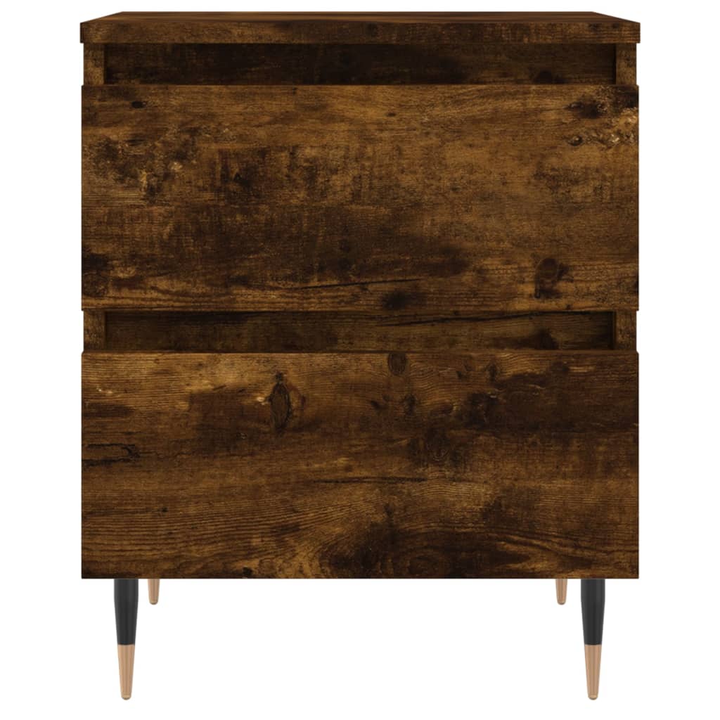 vidaXL Noptiere, 2 buc., stejar fumuriu, 40x35x50 cm, lemn compozit vidaXL Noptiere, 2 buc., stejar fumuriu, 40x35x50 cm, lemn compozit