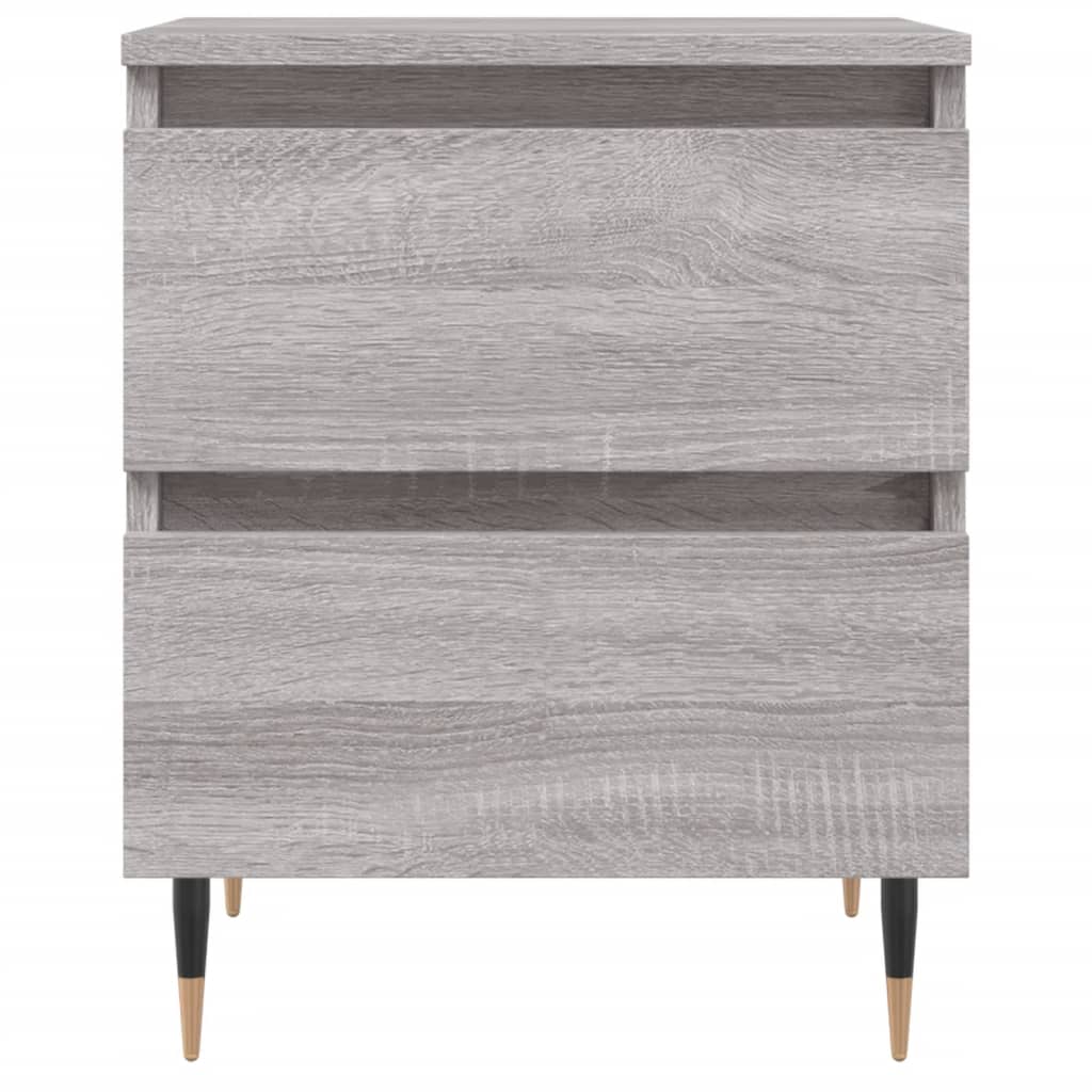 vidaXL Noptiere, 2 buc., gri sonoma, 40x35x50 cm, lemn compozit vidaXL Noptiere, 2 buc., gri sonoma, 40x35x50 cm, lemn compozit