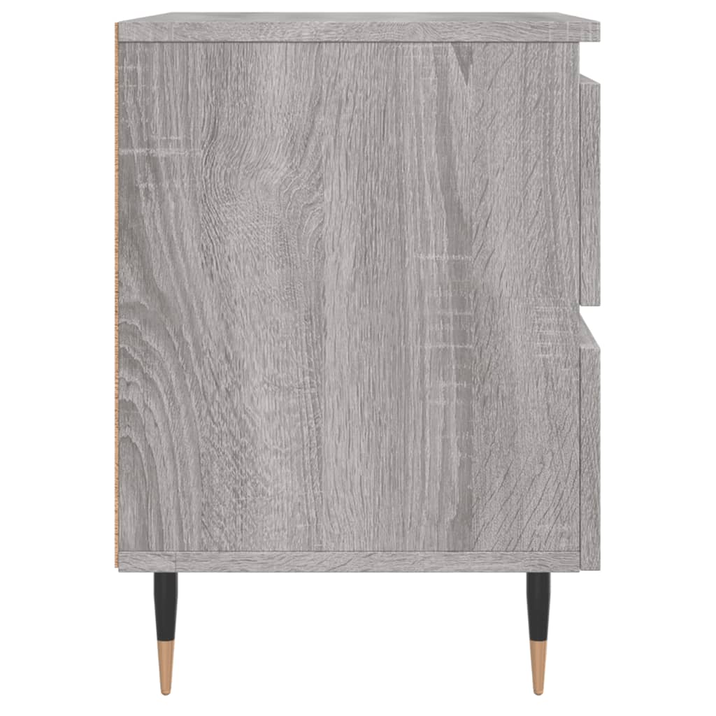 vidaXL Noptiere, 2 buc., gri sonoma, 40x35x50 cm, lemn compozit vidaXL Noptiere, 2 buc., gri sonoma, 40x35x50 cm, lemn compozit