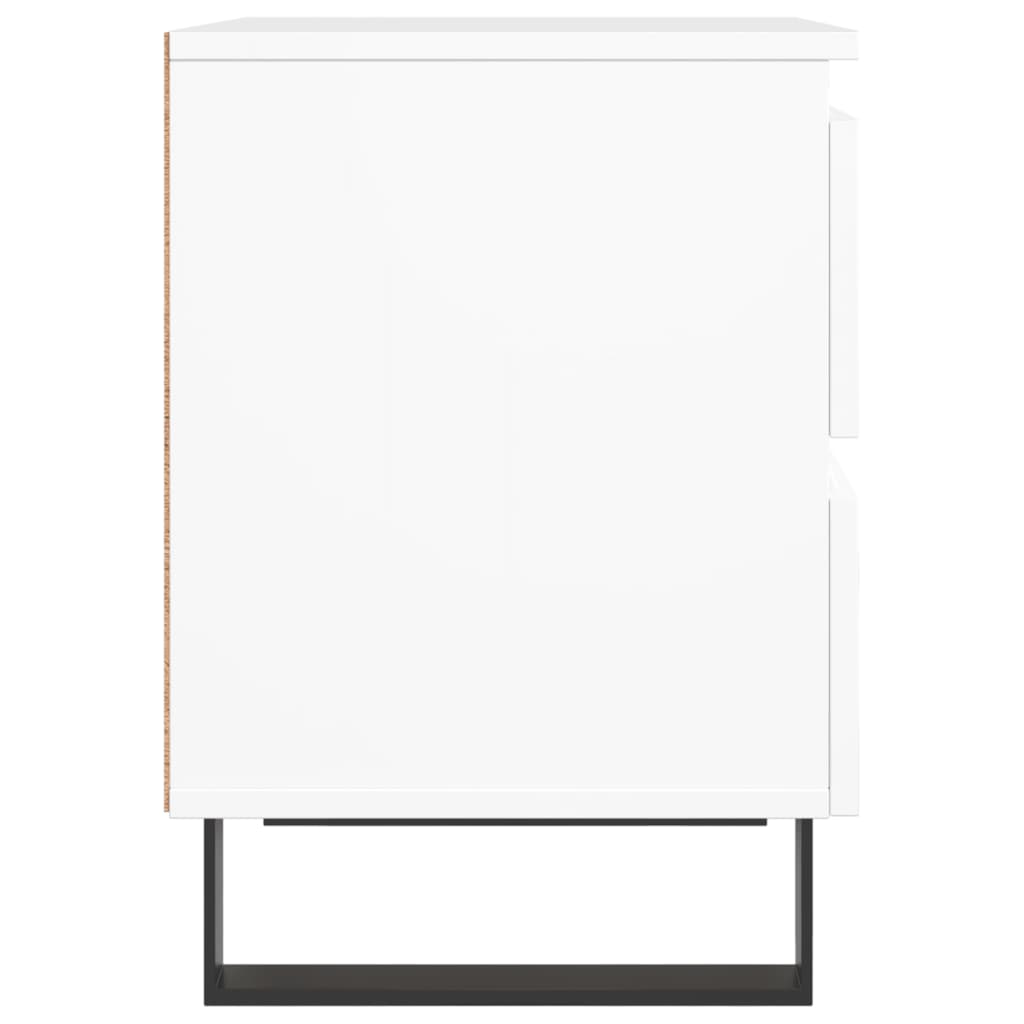 vidaXL Noptieră, alb, 40x35x50 cm, lemn prelucrat