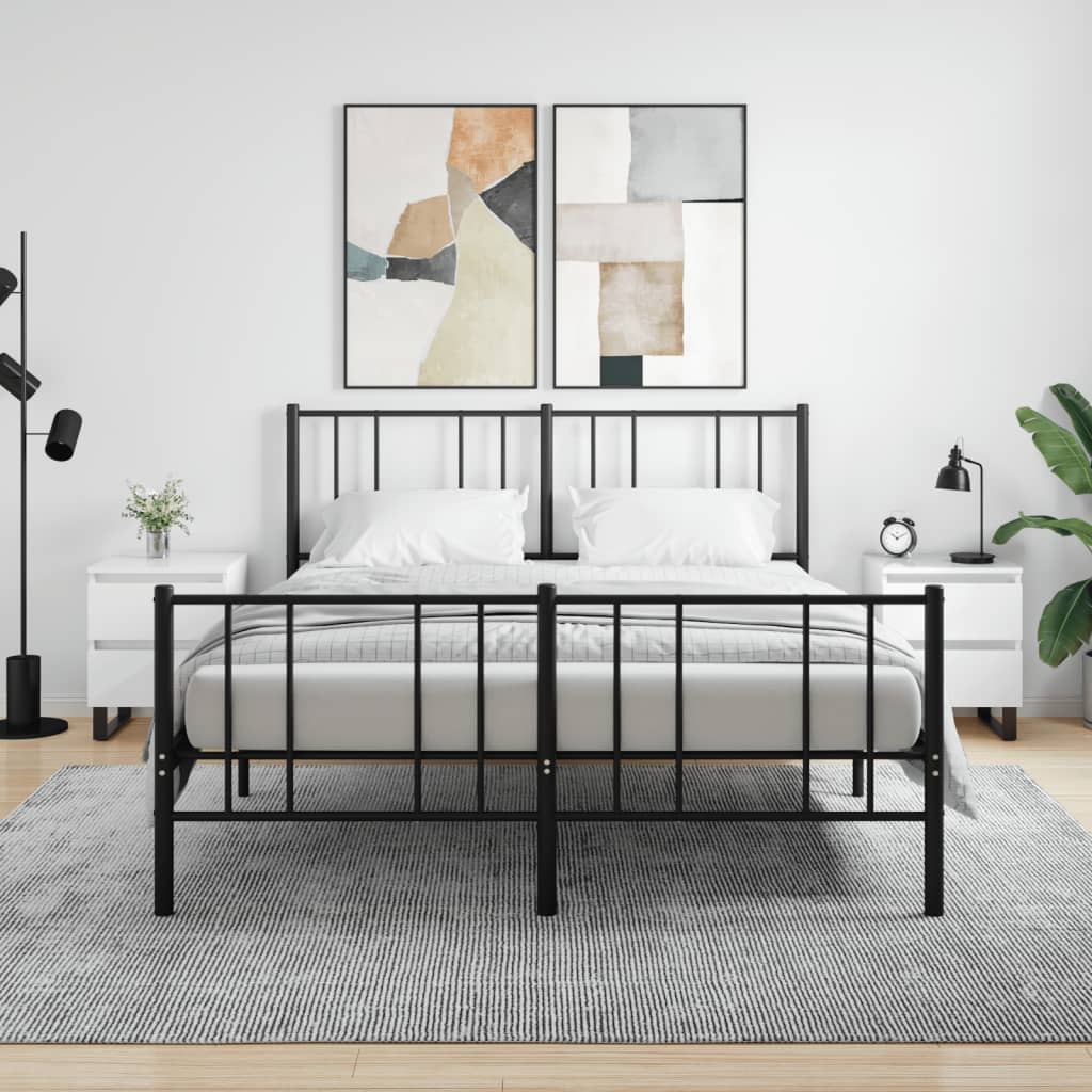vidaXL Noptiere, 2 buc., alb extralucios, 40x35x50 cm, lemn compozit vidaXL Noptiere, 2 buc., alb extralucios, 40x35x50 cm, lemn compozit