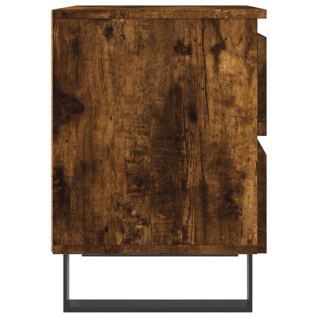 vidaXL Noptiere, 2 buc., stejar fumuriu, 40x35x50 cm, lemn compozit vidaXL Noptiere, 2 buc., stejar fumuriu, 40x35x50 cm, lemn compozit