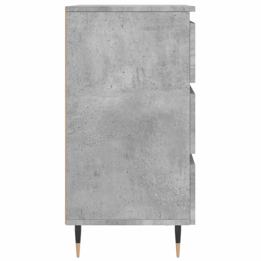 vidaXL Noptiere, 2 buc., gri beton, 40x35x69 cm, lemn compozit
