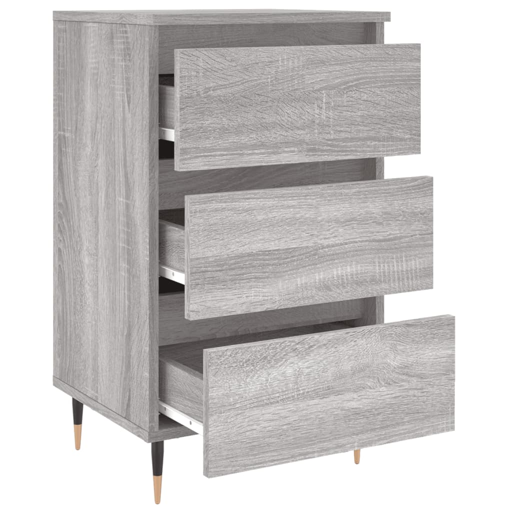 vidaXL Noptiere, 2 buc., gri sonoma, 40x35x69 cm, lemn compozit vidaXL Noptiere, 2 buc., gri sonoma, 40x35x69 cm, lemn compozit