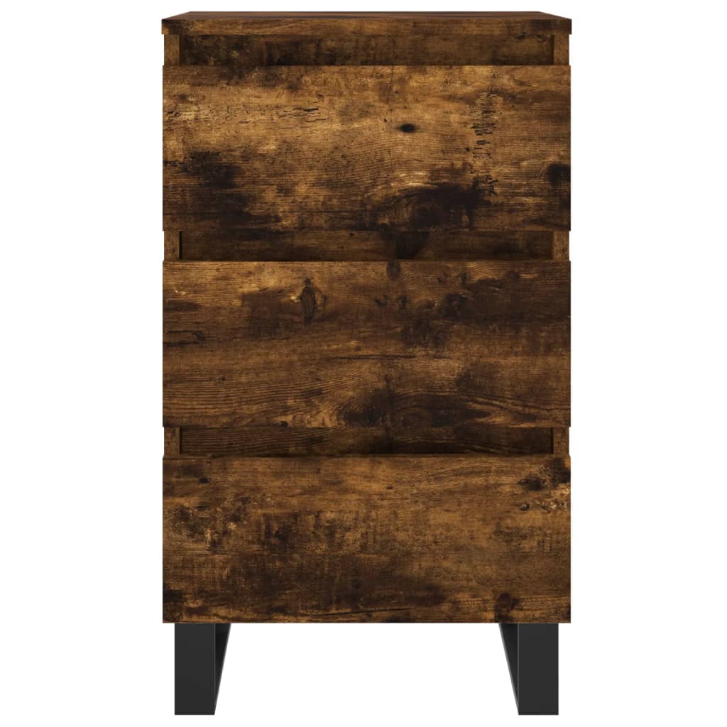 vidaXL Noptiere, 2 buc., stejar fumuriu, 40x35x69 cm, lemn compozit vidaXL Noptiere, 2 buc., stejar fumuriu, 40x35x69 cm, lemn compozit