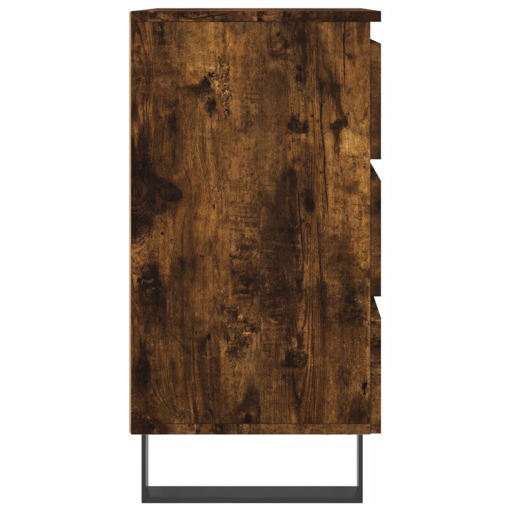 vidaXL Noptiere, 2 buc., stejar fumuriu, 40x35x69 cm, lemn compozit vidaXL Noptiere, 2 buc., stejar fumuriu, 40x35x69 cm, lemn compozit