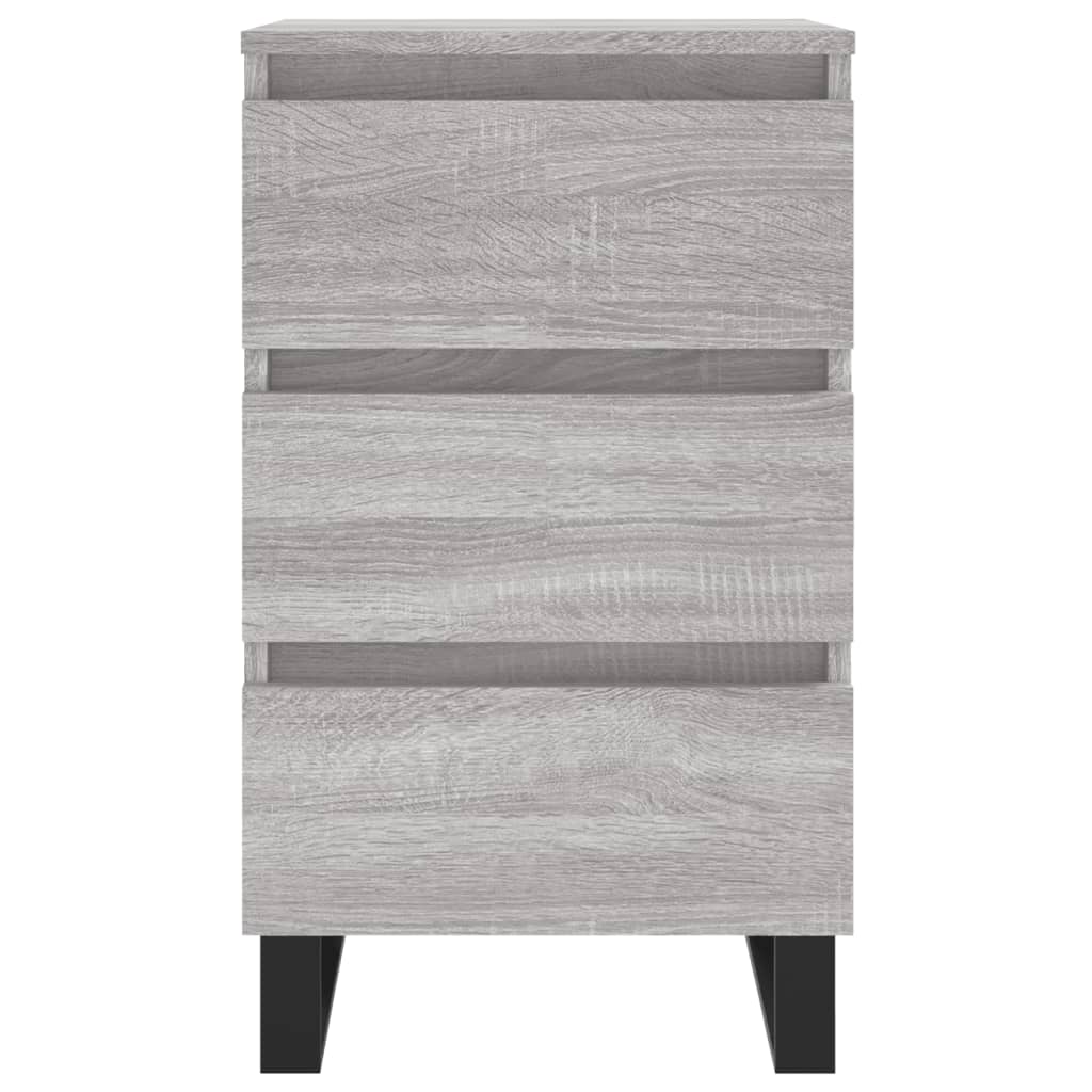 vidaXL Noptiere, 2 buc., gri sonoma, 40x35x69 cm, lemn compozit vidaXL Noptiere, 2 buc., gri sonoma, 40x35x69 cm, lemn compozit