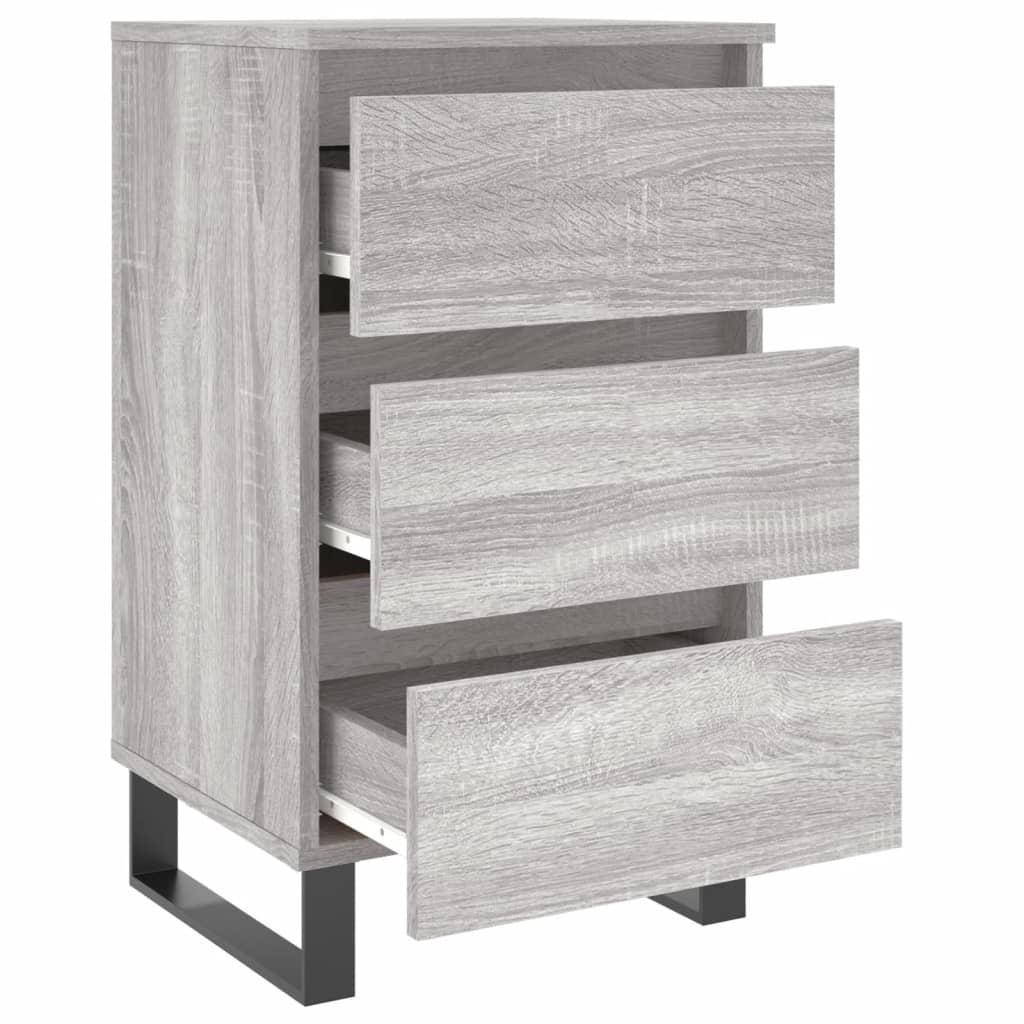 vidaXL Noptiere, 2 buc., gri sonoma, 40x35x69 cm, lemn compozit vidaXL Noptiere, 2 buc., gri sonoma, 40x35x69 cm, lemn compozit
