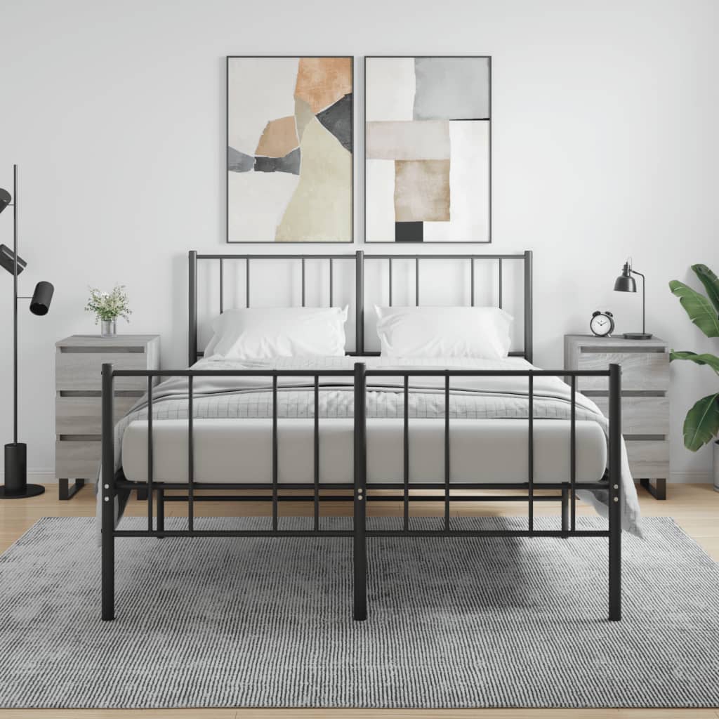 vidaXL Noptiere, 2 buc., gri sonoma, 40x35x69 cm, lemn compozit vidaXL Noptiere, 2 buc., gri sonoma, 40x35x69 cm, lemn compozit