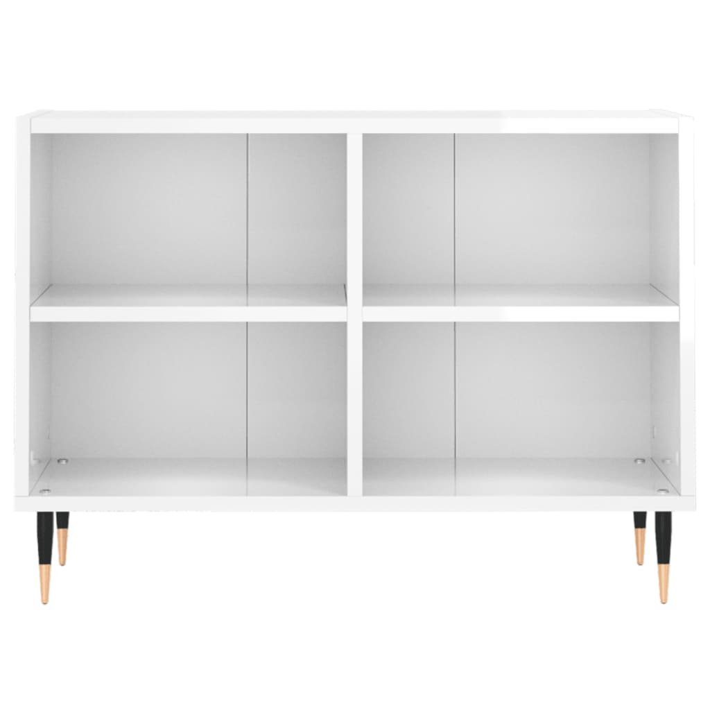 vidaXL Comodă TV, alb extralucios, 69,5x30x50 cm, lemn compozit vidaXL Comodă TV, alb extralucios, 69,5x30x50 cm, lemn compozit