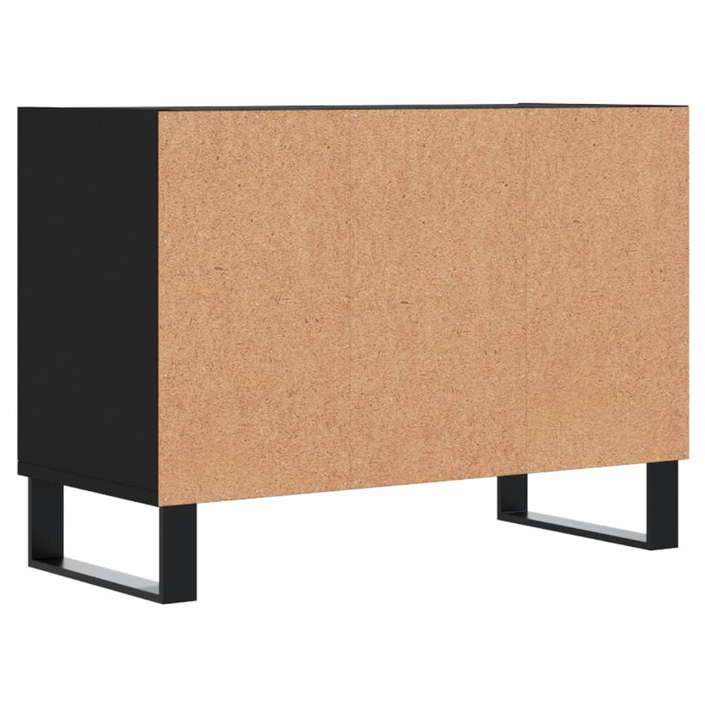vidaXL Comodă TV, negru, 69,5x30x50 cm, lemn compozit