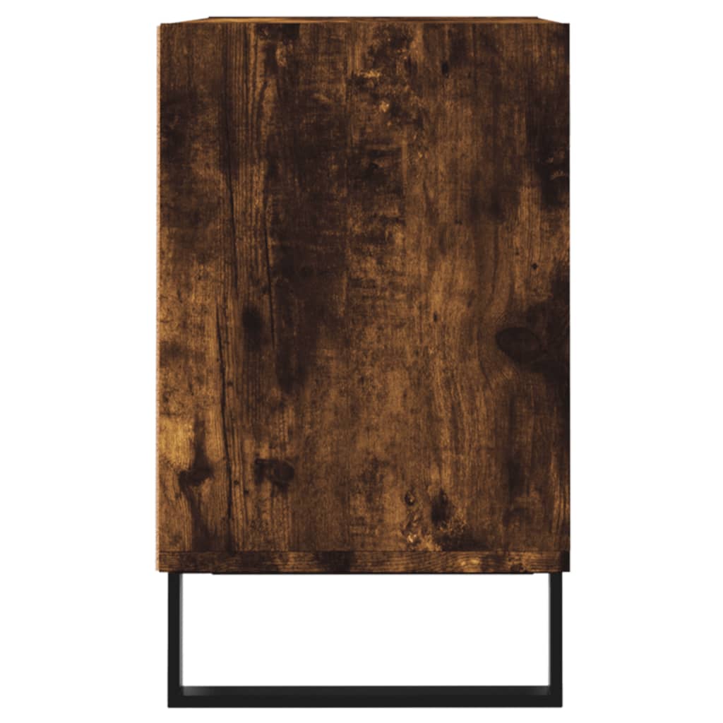 vidaXL Comodă TV, stejar fumuriu, 69,5x30x50 cm, lemn compozit