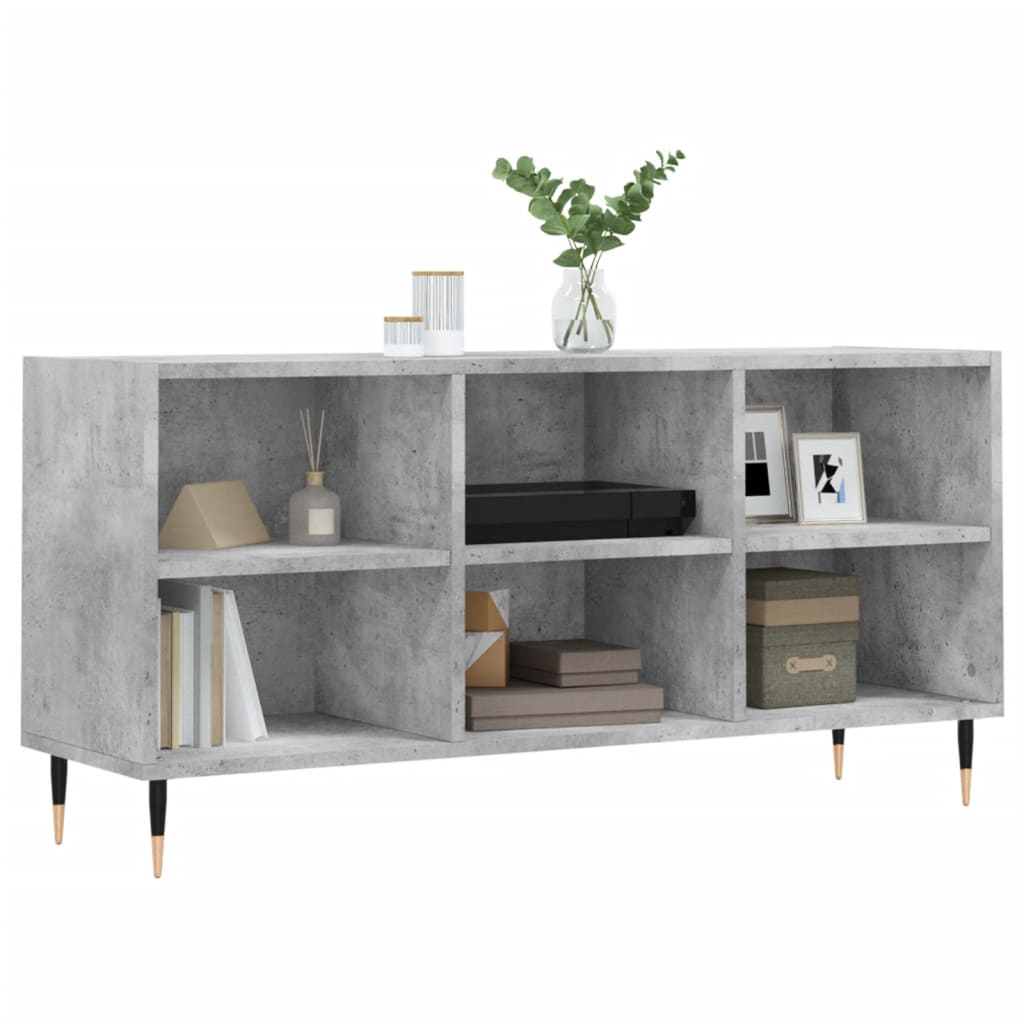 vidaXL Comodă TV, gri beton, 103,5x30x50 cm, lemn compozit vidaXL Comodă TV, gri beton, 103,5x30x50 cm, lemn compozit