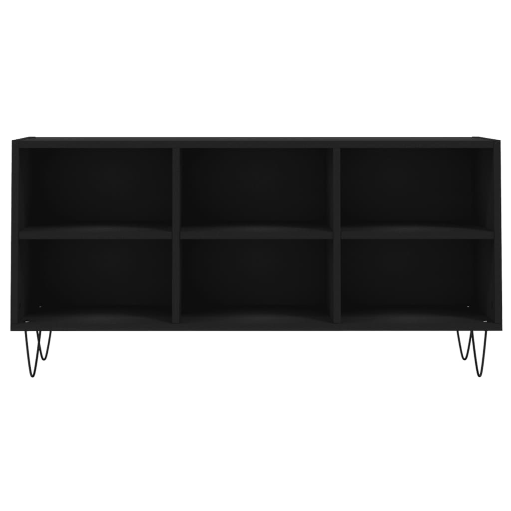 vidaXL Comodă TV, negru, 103,5x30x50 cm, lemn compozit