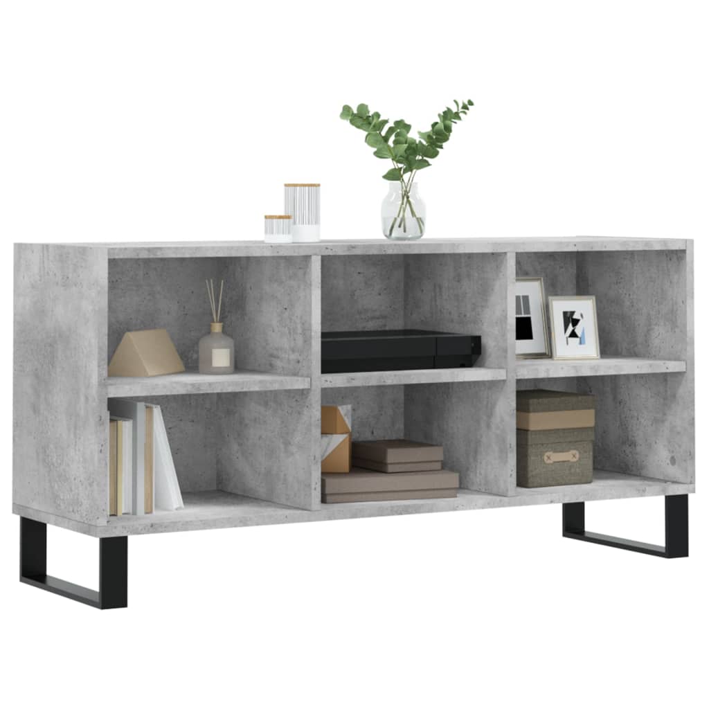 vidaXL Comodă TV, gri beton, 103,5x30x50 cm, lemn compozit vidaXL Comodă TV, gri beton, 103,5x30x50 cm, lemn compozit