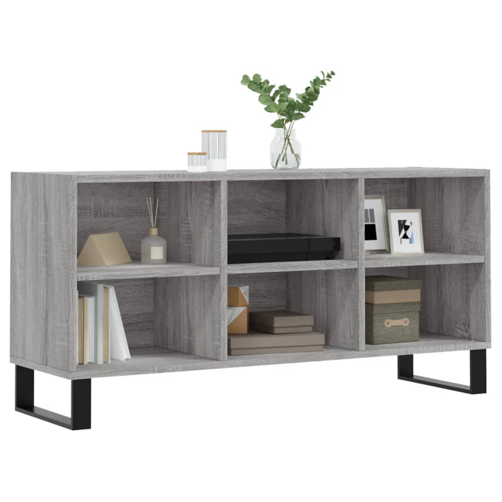 vidaXL Comodă TV, gri sonoma, 103,5x30x50 cm, lemn compozit vidaXL Comodă TV, gri sonoma, 103,5x30x50 cm, lemn compozit