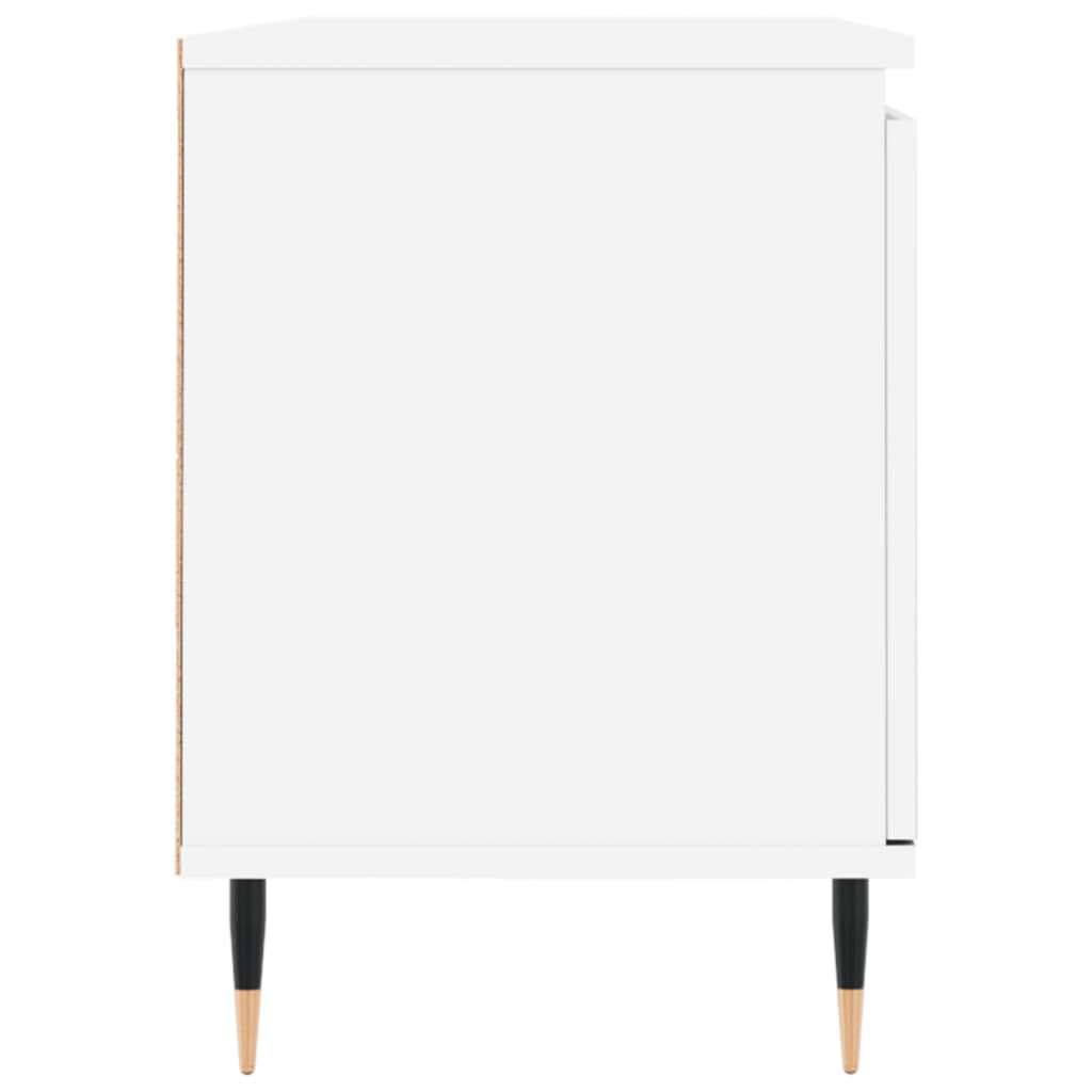 vidaXL Comodă TV, alb, 104x35x50 cm, lemn compozit