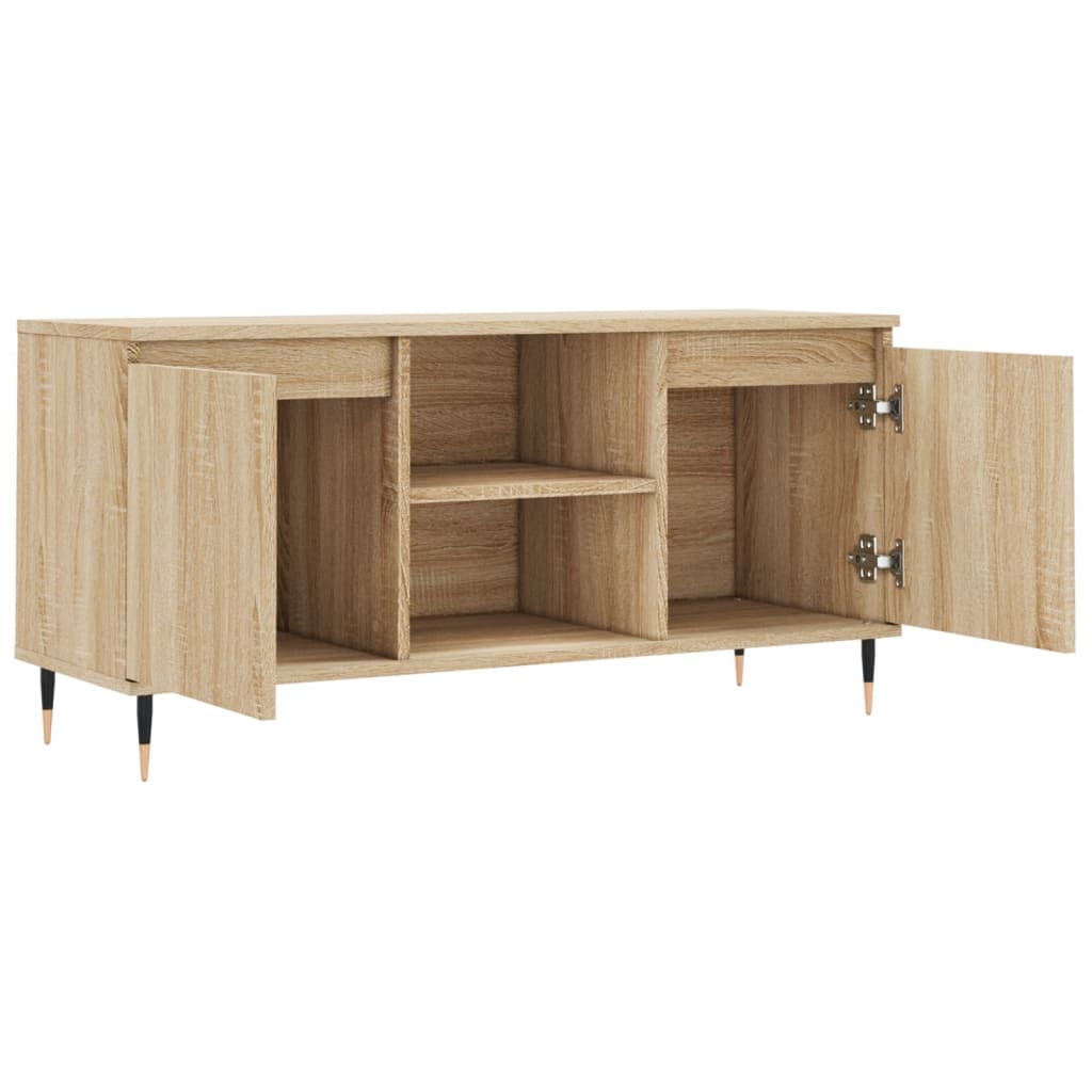 vidaXL Comodă TV, stejar sonoma, 104x35x50 cm, lemn compozit vidaXL Comodă TV, stejar sonoma, 104x35x50 cm, lemn compozit