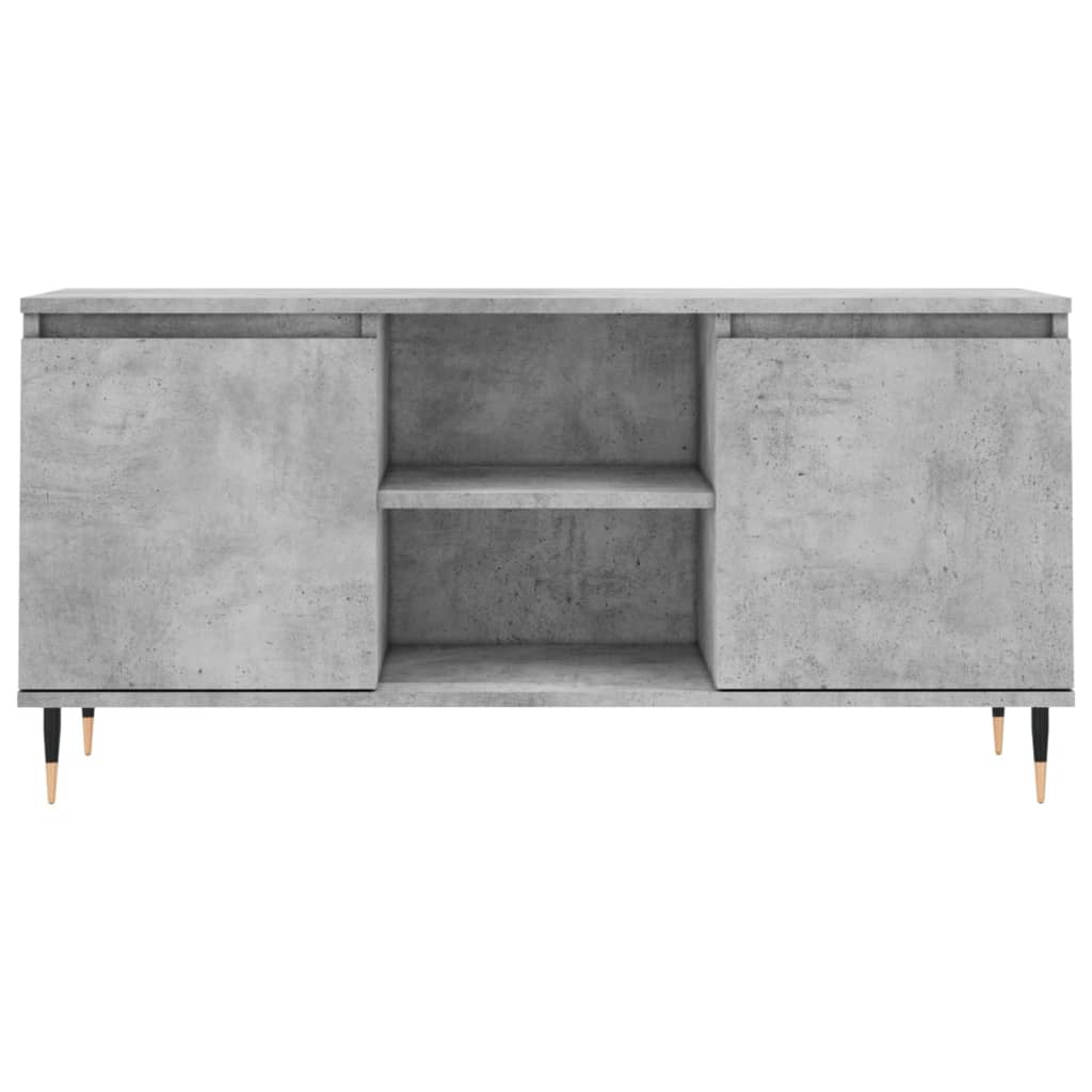 vidaXL Comodă TV, gri beton, 104x35x50 cm, lemn compozit vidaXL Comodă TV, gri beton, 104x35x50 cm, lemn compozit