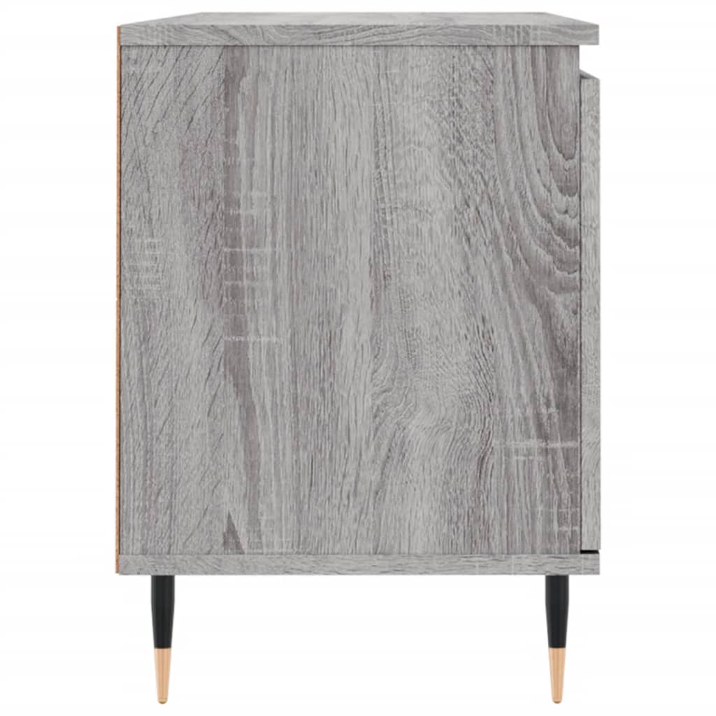 vidaXL Comodă TV, gri sonoma, 104x35x50 cm, lemn compozit vidaXL Comodă TV, gri sonoma, 104x35x50 cm, lemn compozit