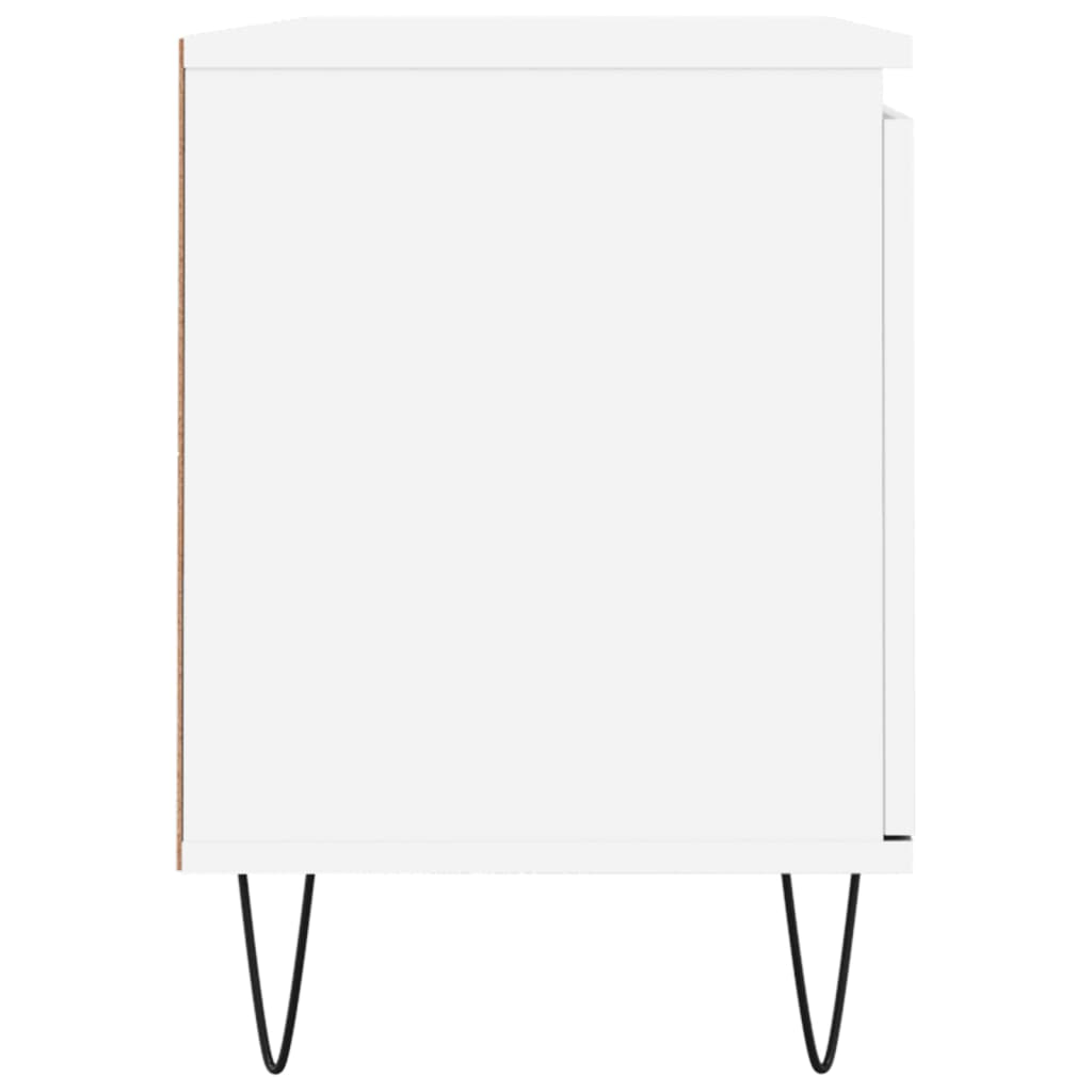 vidaXL Comodă TV, alb, 104x35x50 cm, lemn compozit vidaXL Comodă TV, alb, 104x35x50 cm, lemn compozit