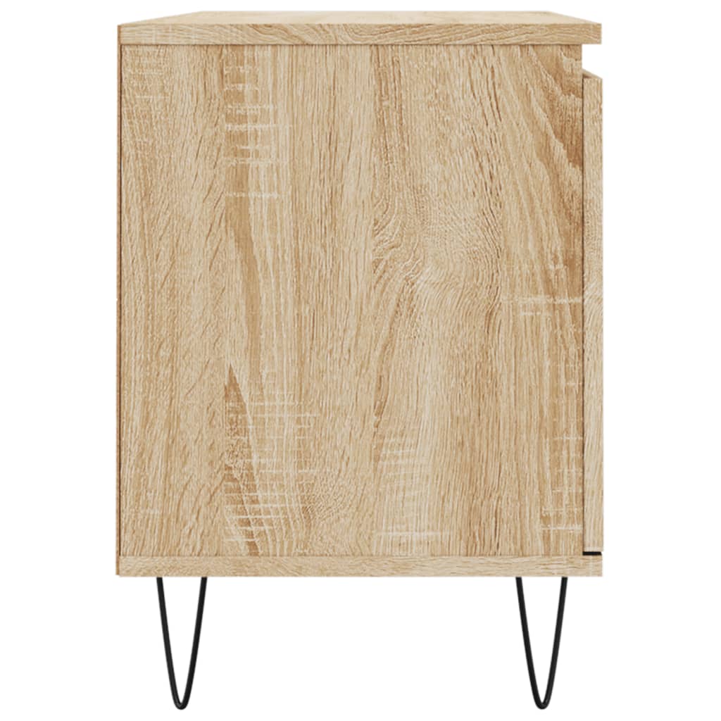 vidaXL Comodă TV, stejar sonoma, 104x35x50 cm, lemn compozit vidaXL Comodă TV, stejar sonoma, 104x35x50 cm, lemn compozit