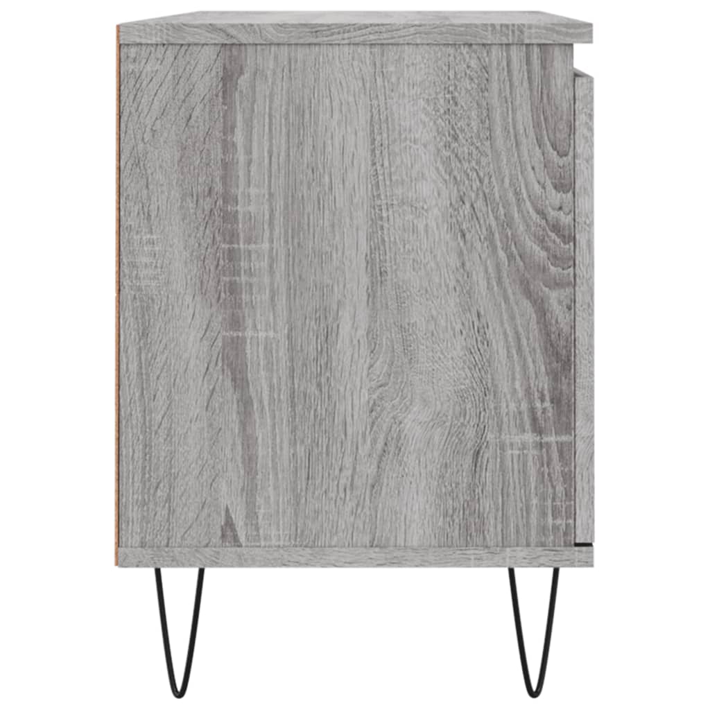 vidaXL Comodă TV, gri sonoma, 104x35x50 cm, lemn compozit vidaXL Comodă TV, gri sonoma, 104x35x50 cm, lemn compozit