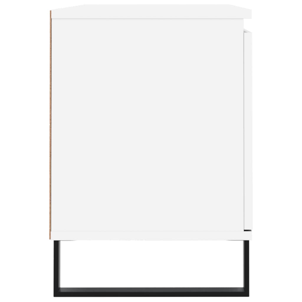 vidaXL Comodă TV, alb, 104x35x50 cm, lemn compozit vidaXL Comodă TV, alb, 104x35x50 cm, lemn compozit