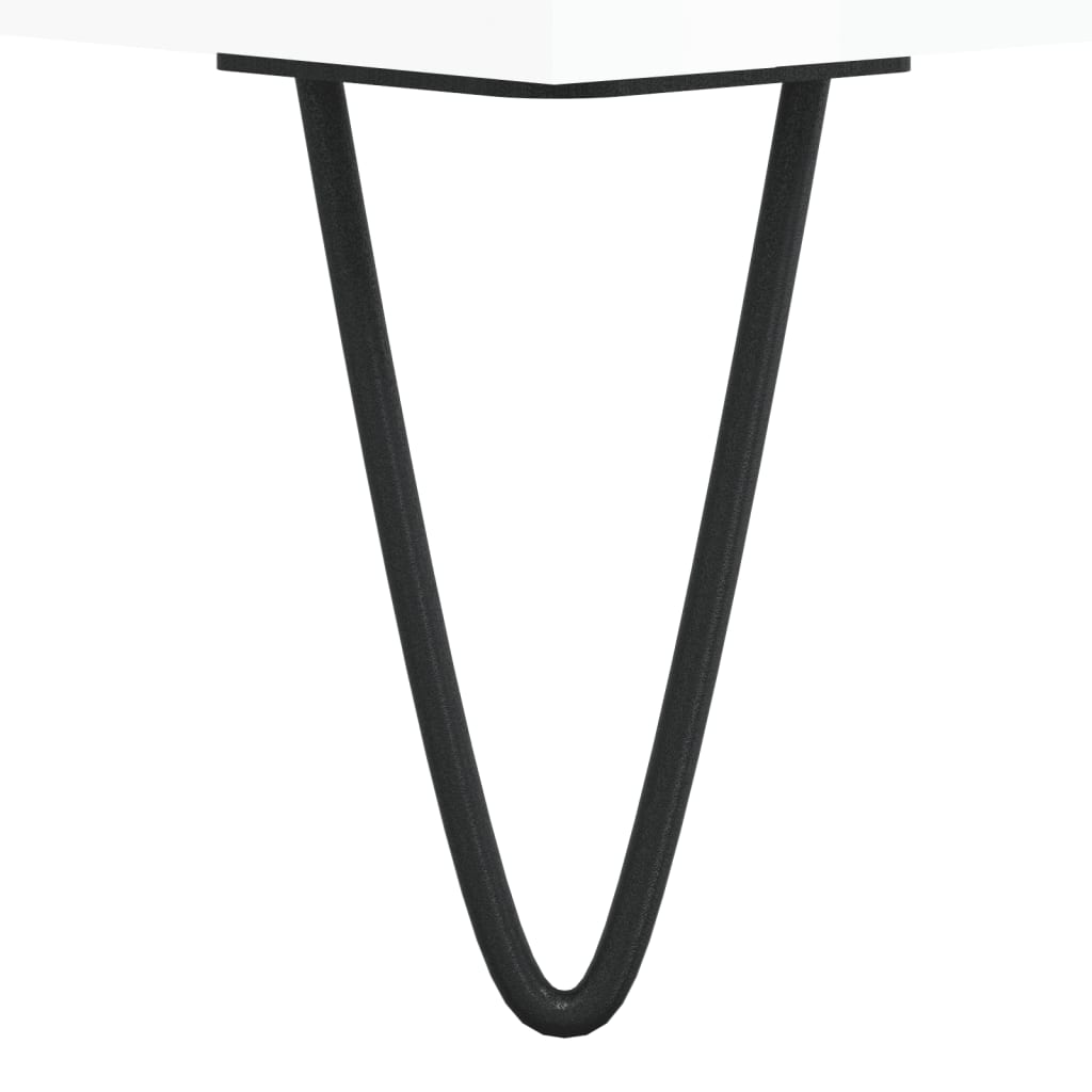 vidaXL Masă de cafea, alb extralucios, 60x60x30 cm, lemn compozit vidaXL Masă de cafea, alb extralucios, 60x60x30 cm, lemn compozit