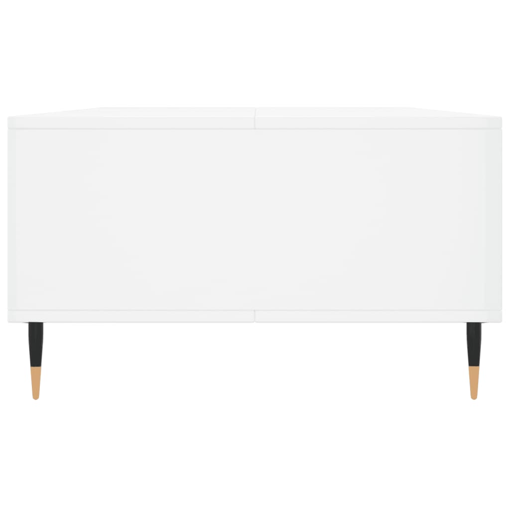 vidaXL Masă de cafea, alb extralucios, 104x60x35 cm, lemn compozit vidaXL Masă de cafea, alb extralucios, 104x60x35 cm, lemn compozit