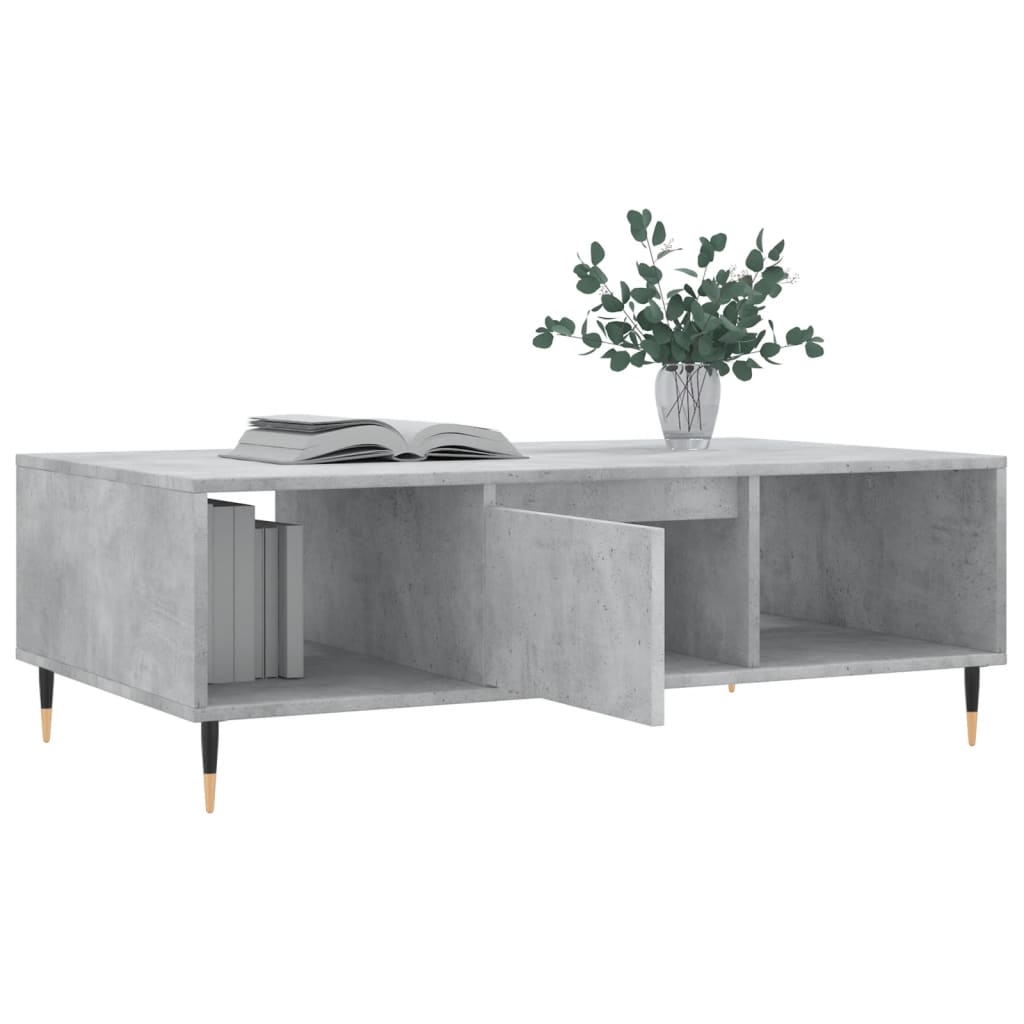 vidaXL Masă de cafea, gri beton, 104x60x35 cm, lemn compozit