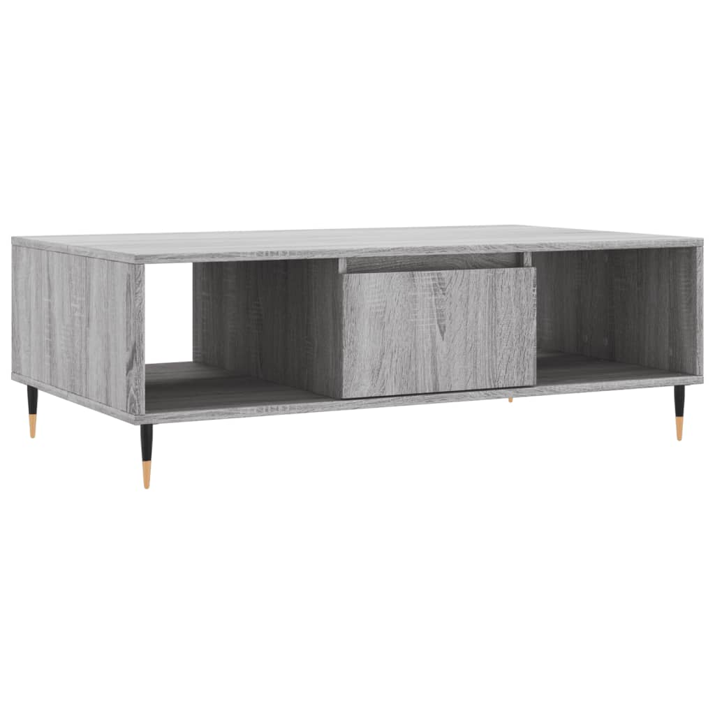 vidaXL Masă de cafea, gri sonoma, 104x60x35 cm, lemn compozit