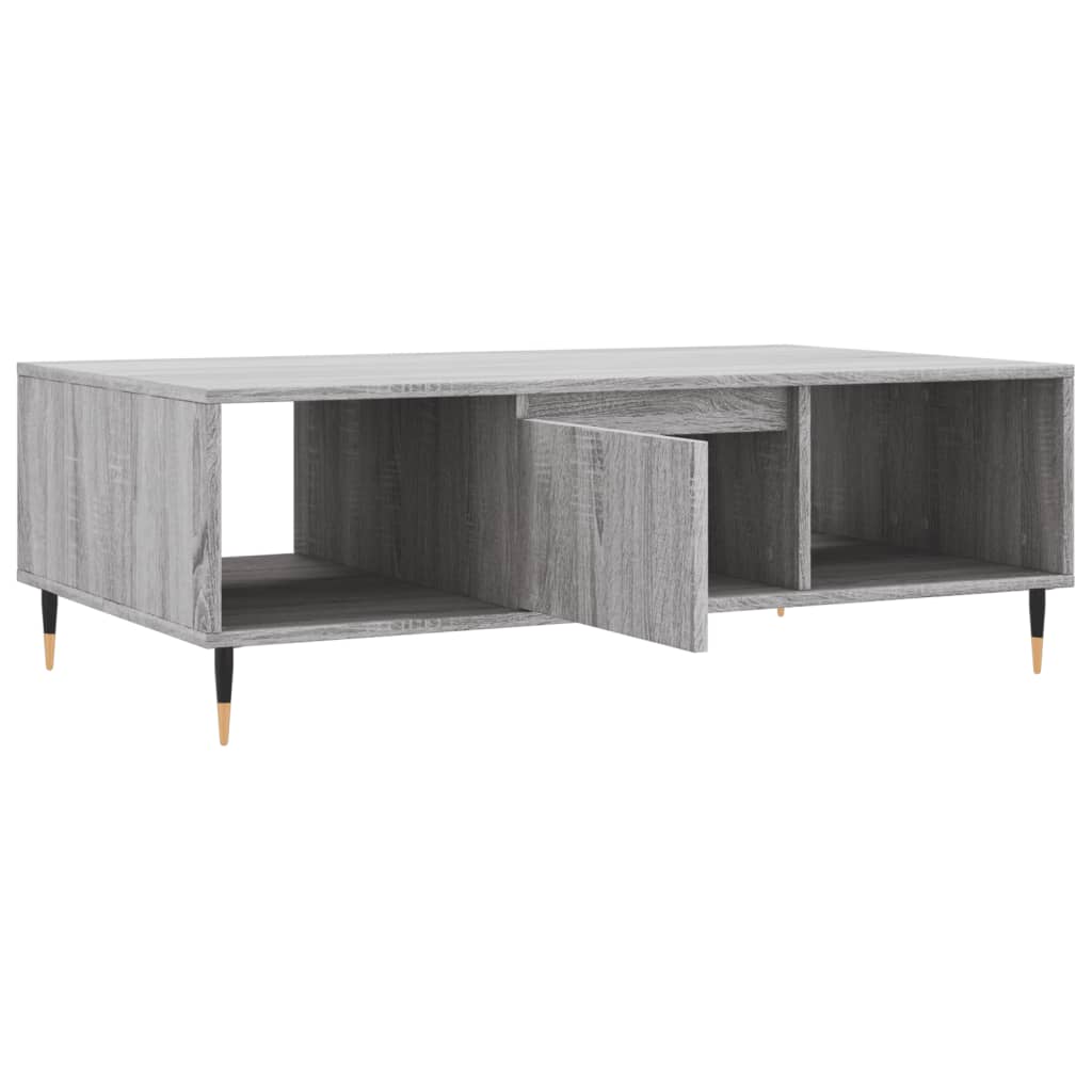 vidaXL Masă de cafea, gri sonoma, 104x60x35 cm, lemn compozit