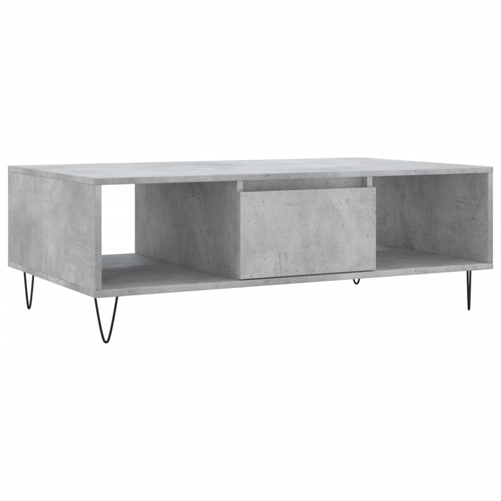 vidaXL Masă de cafea, gri beton, 104x60x35 cm, lemn compozit