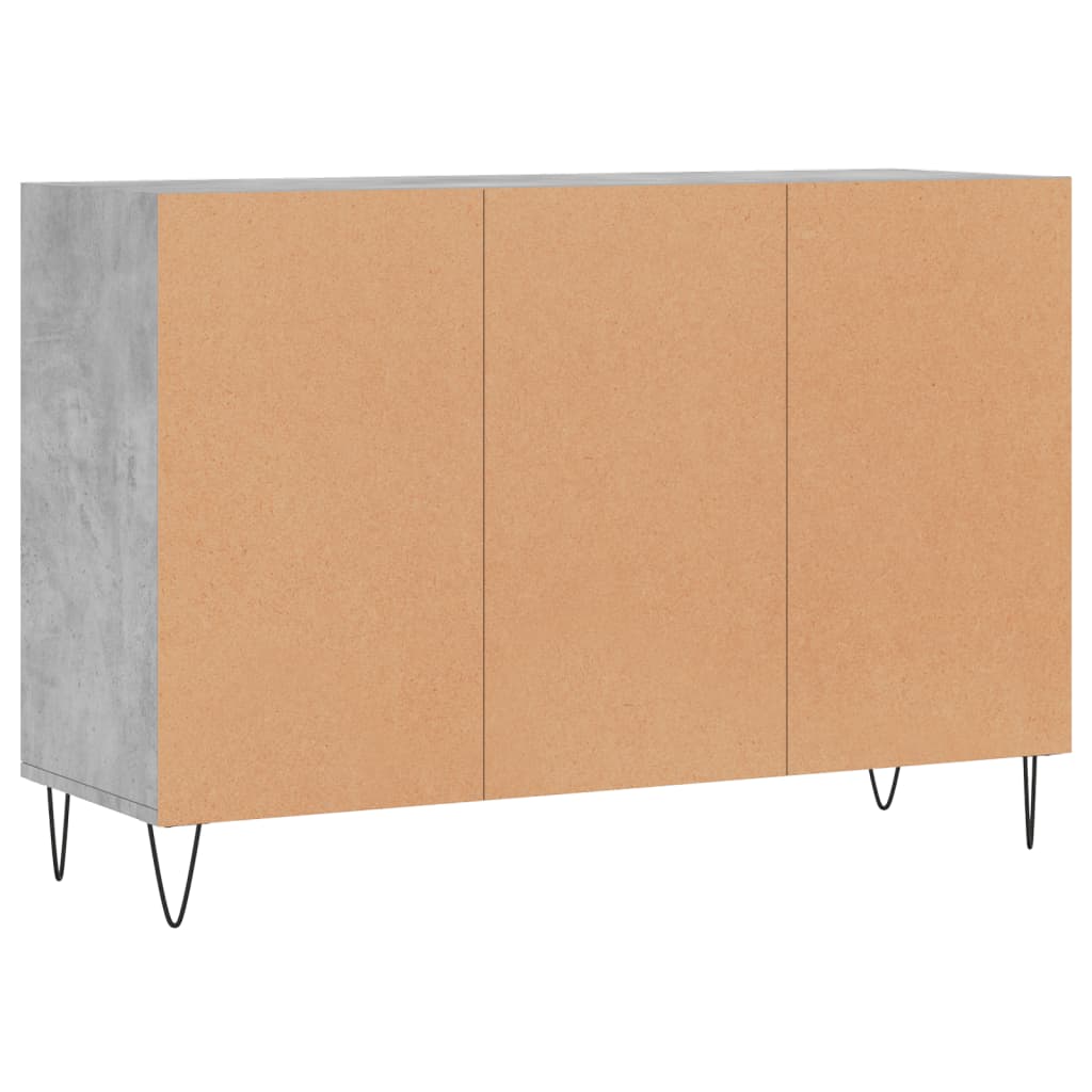 vidaXL Servantă, gri beton, 103,5x35x70 cm, lemn compozit vidaXL Servantă, gri beton, 103,5x35x70 cm, lemn compozit
