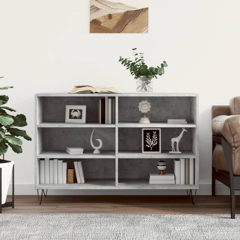 vidaXL Servantă, gri beton, 103,5x35x70 cm, lemn compozit vidaXL Servantă, gri beton, 103,5x35x70 cm, lemn compozit