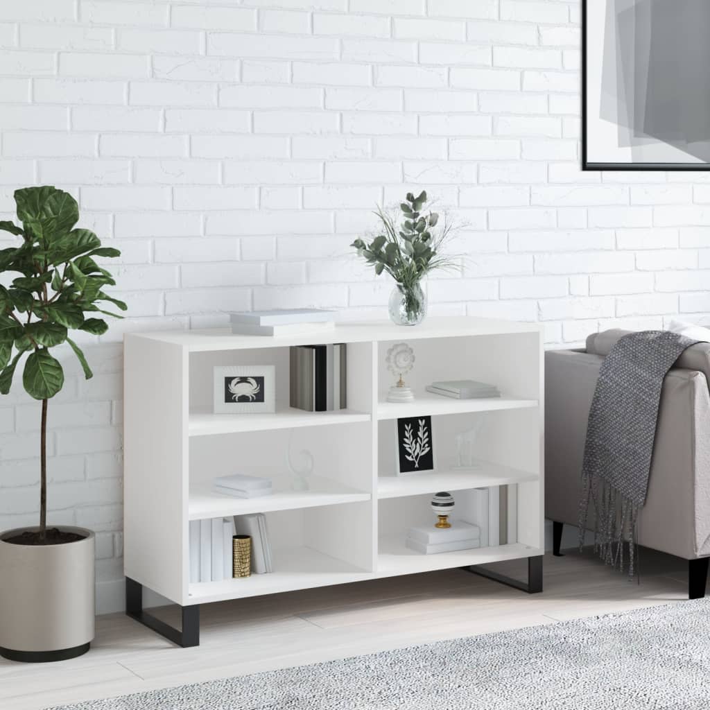 vidaXL Servantă, alb, 103,5x35x70 cm, lemn compozit