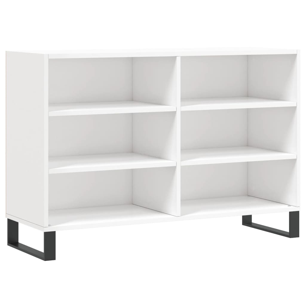 vidaXL Servantă, alb extralucios, 103,5x35x70 cm, lemn compozit vidaXL Servantă, alb extralucios, 103,5x35x70 cm, lemn compozit