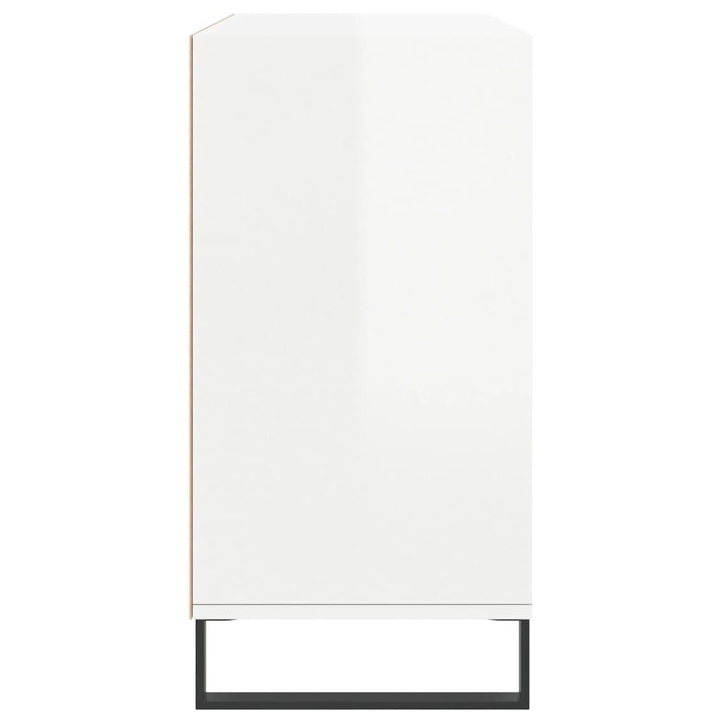vidaXL Servantă, alb extralucios, 103,5x35x70 cm, lemn compozit vidaXL Servantă, alb extralucios, 103,5x35x70 cm, lemn compozit