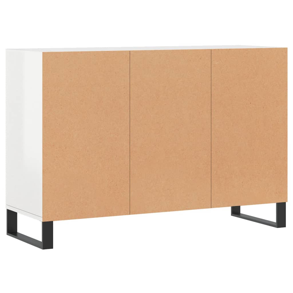 vidaXL Servantă, alb extralucios, 103,5x35x70 cm, lemn compozit vidaXL Servantă, alb extralucios, 103,5x35x70 cm, lemn compozit