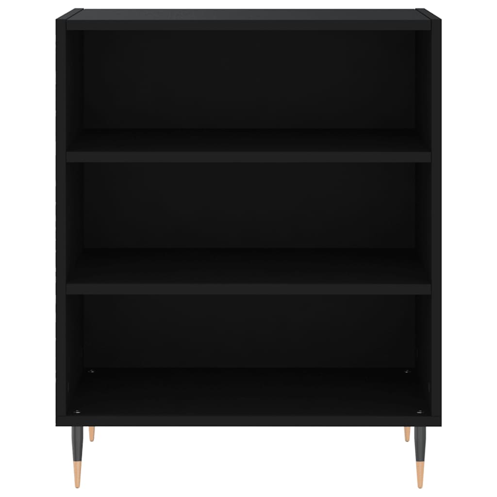 vidaXL Servantă, negru, 57x35x70 cm, lemn compozit